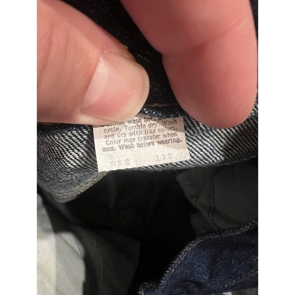 Vintage Levis Jeans Men 32x32 Fits 30W 505 Orange Tab Denim USA Made NOS 80s - Picture 8 of 12
